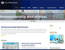 Tablet Screenshot of homeownershipwestminster.co.uk